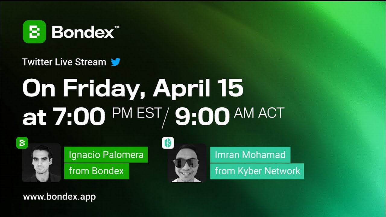 Bondex goes live with the Head of Marketing of Kyber Network to discuss the blockchain job&nbsp;market 🚀