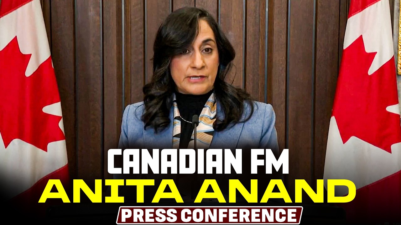 Canadian Foreign Affairs Minister Anita Anand briefs media on security situation in Mexico