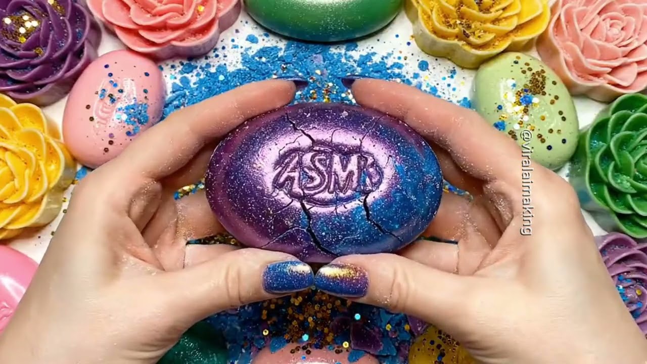 Calming ASMR Soap Crush 💫 Super Oddly Satisfying for Sleep & Relax #asmr 