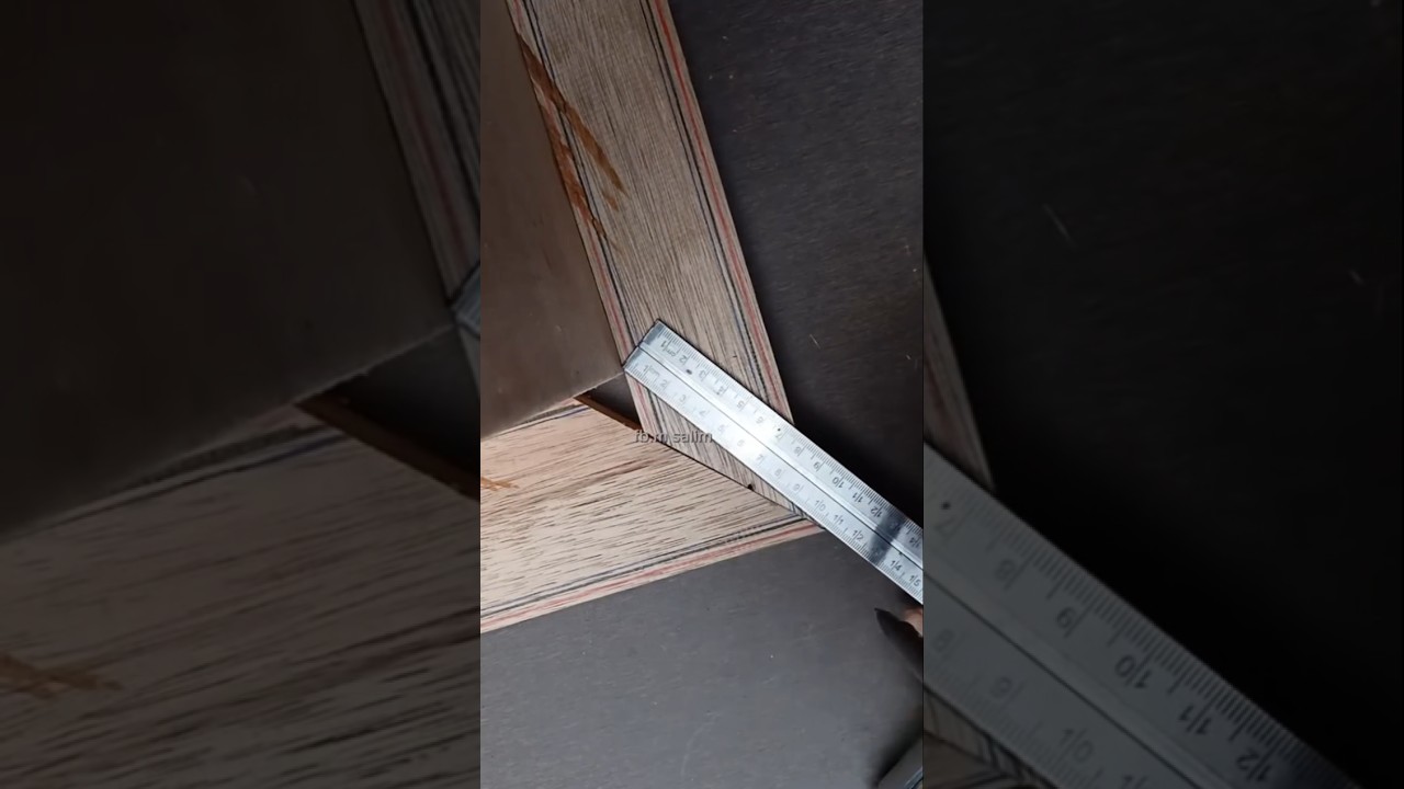 How to measure the position of wooden corner #diy #woodworking #working #tips #ideas #carpentry #art