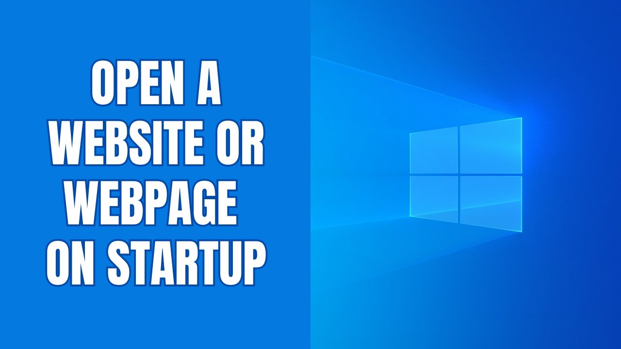 How to automatically open a website on startup on Windows 11