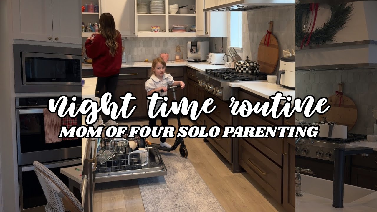 SOLO NIGHT TIME ROUTINE MOM OF 4 BEDTIME ROUTINE #momof4 #nighttimeroutine #soloparenting