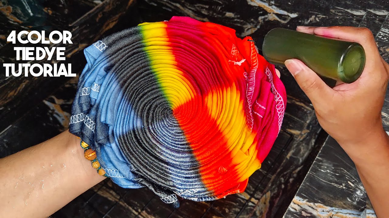 RECTANGLE x SPIRAL Tie Dye Pattern Tutorial #taliatkulay #tiedye