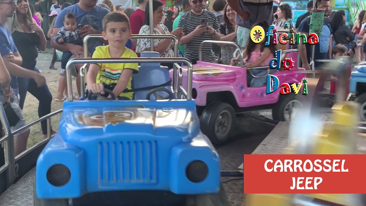 Parque de Diversões - Carrossel de Carrinhos - Oficina do Davi