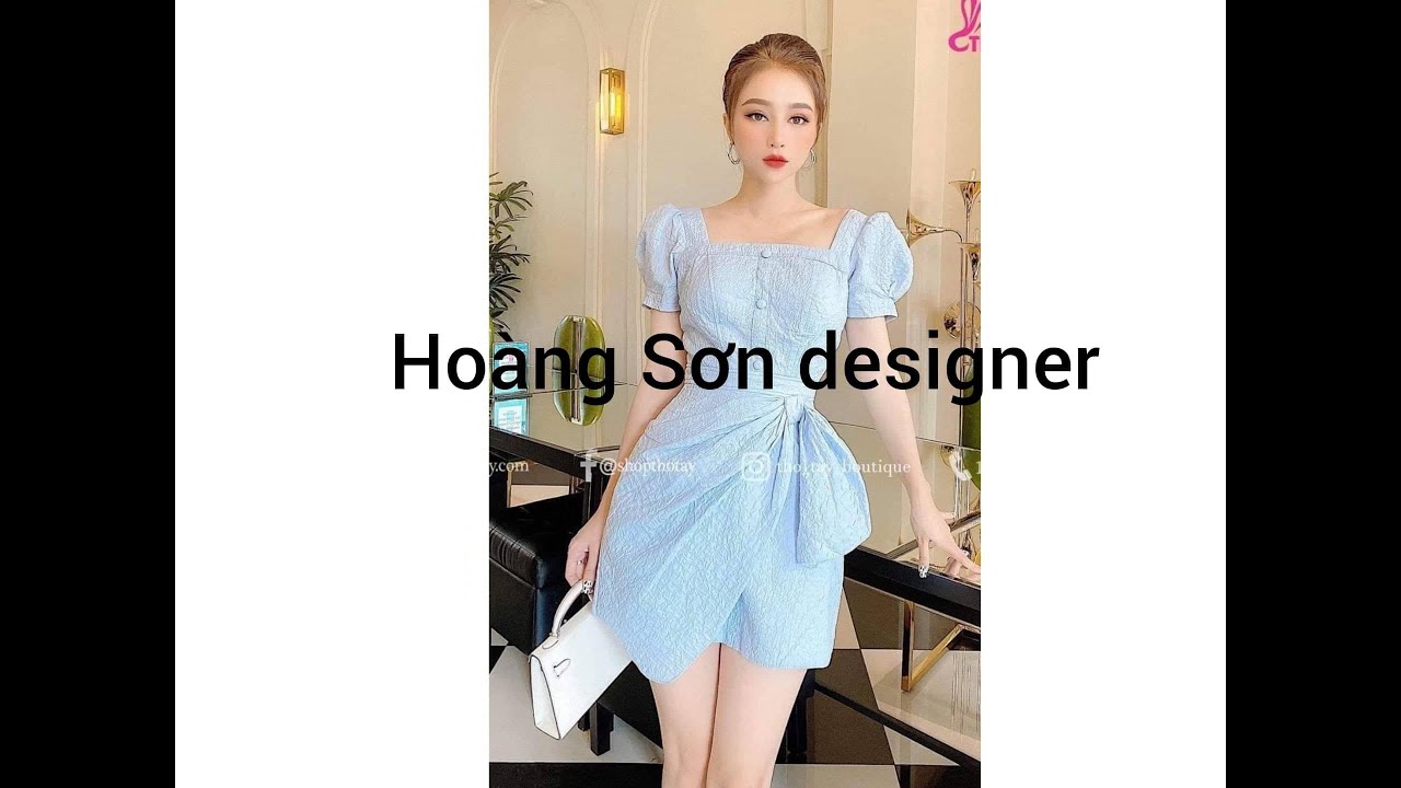 dạy cắt may cơ bản: hướng dẫn cắt đầm tay nhún nơ thân|hoàng sơn designer, đầm nhún