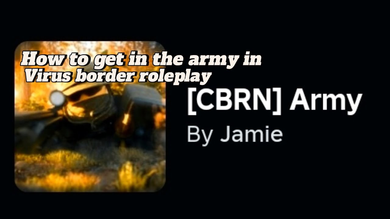 How to get the army in virus border roleplay