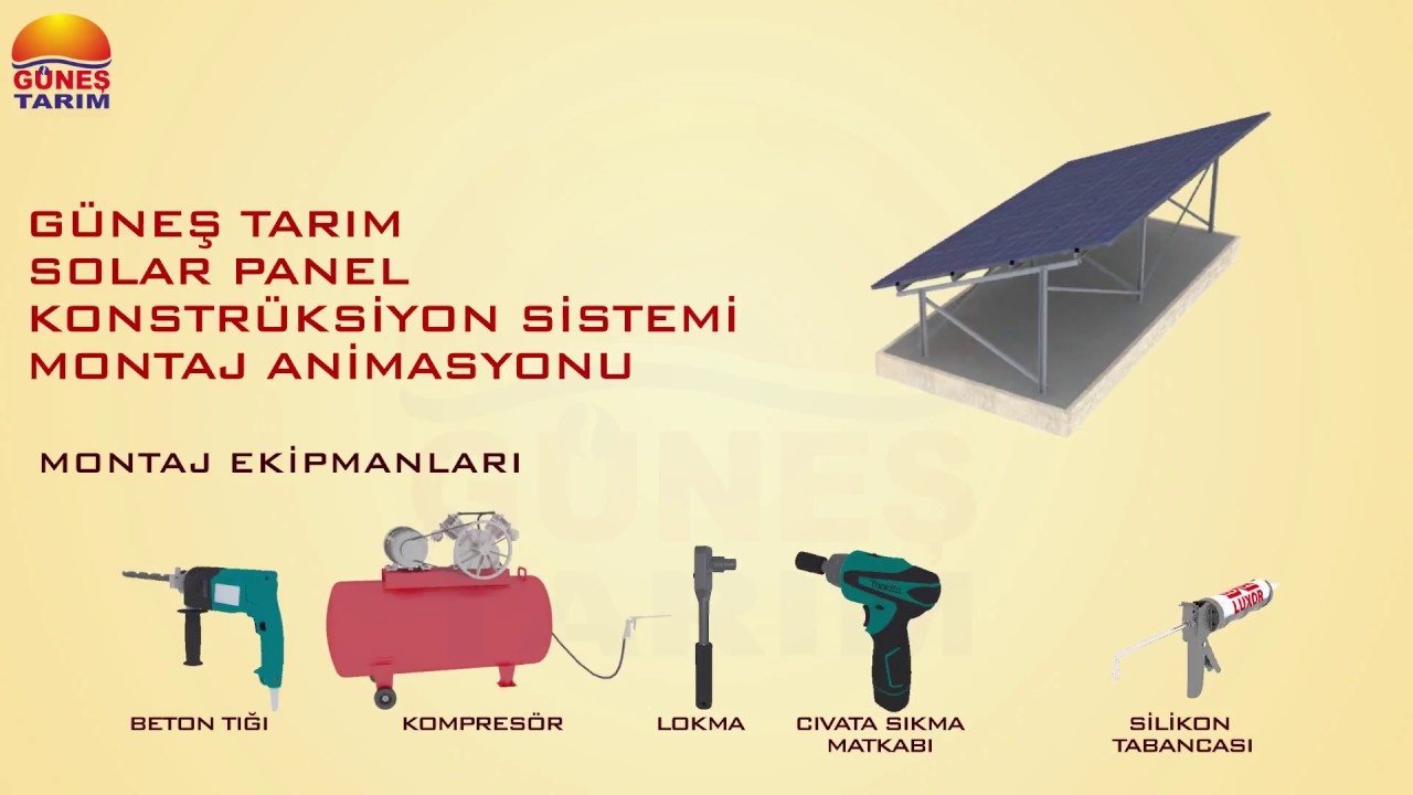 How it is Made Solar Panel System Assembly - Güneş Enerji Panel Montaj Animasyonu