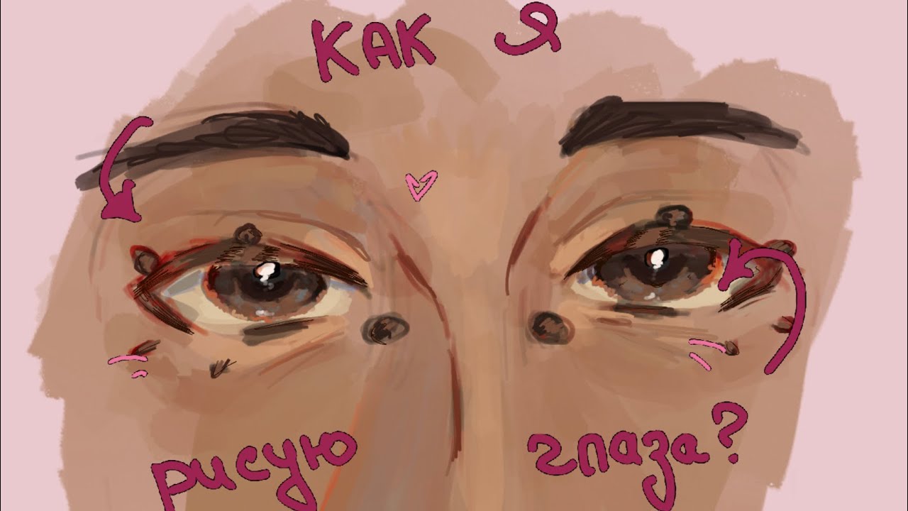 КАК Я РИСУЮ ГЛАЗА? в procreate | скетч - покрас - рендер