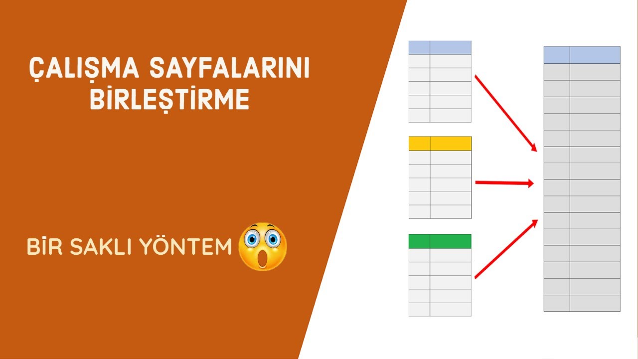Çalışma Sayfalarını Birleştirme