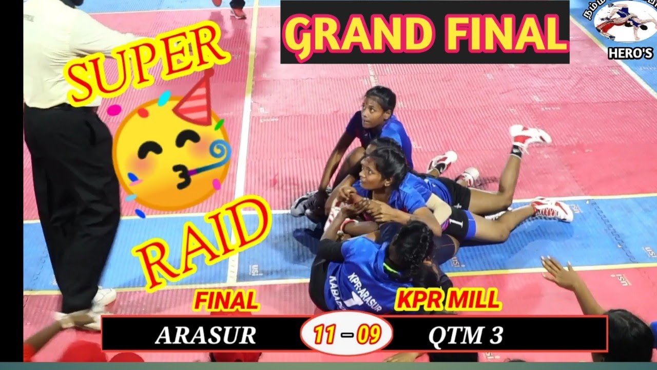 GRAND FINAL-ARASUR VS QTM 3 KPR MILL KABADDI MATCH COIMBATORE @Soprtsmotivation
