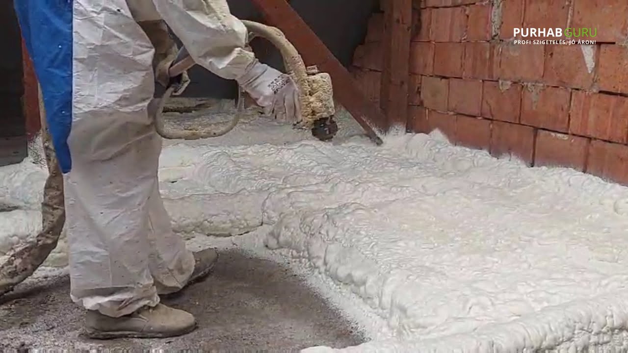 Monolit betonfödém szigetelése Nyitott celás purhabbal