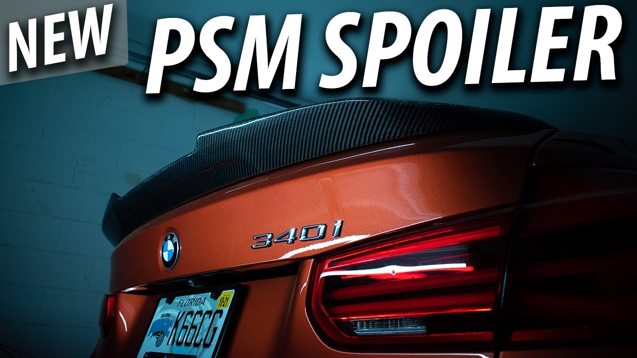 BMW F30 | Установка карбонового спойлера в стиле PSM