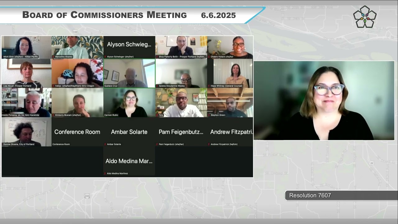 Prosper Portland Board of Commissioners Meeting 06/06/25