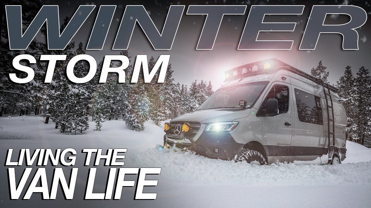 Winter Storm In The Mountains - Living The Van Life
