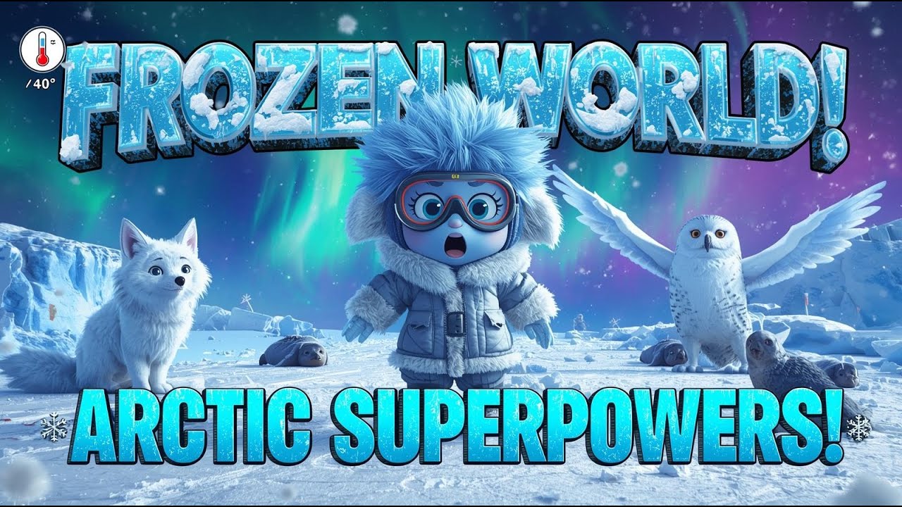 Raya's FROZEN Adventure! Arctic Ice Animals & Survival Superpowers! ❄️🦊