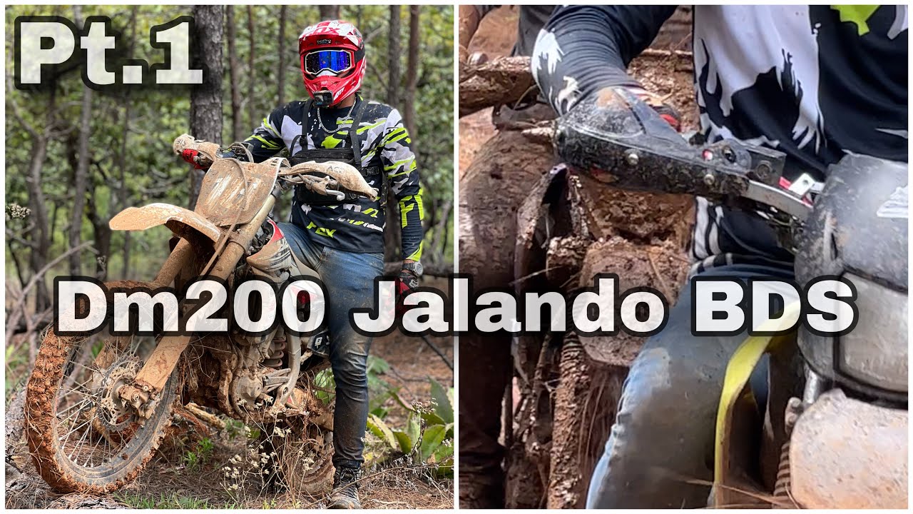DM200 al máximo // mucho barro y charcos // jalo un bds casi toda la ruta