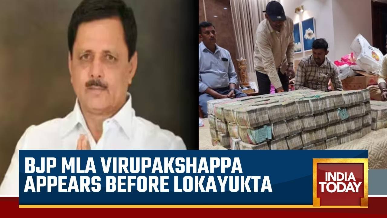 Karnataka Bribegate: Corruption Accused MLA  Madal Virupakshappa Reaches Lokayukta Office