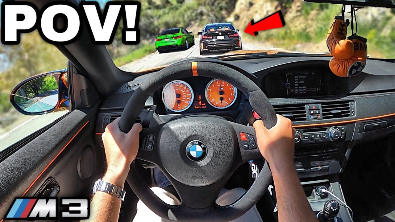 You Drive A Straight Piped BMW M3 E92 To Cars And Coffee! GINTANI TUNED V8 [LOUD EXHAUST POV]