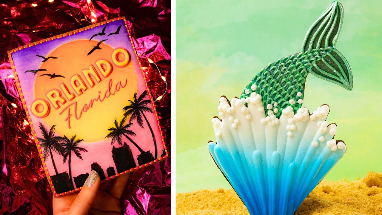 Украшенное печенье для весенних каникул | Расслабляющее украшение печенья королевской глазурью