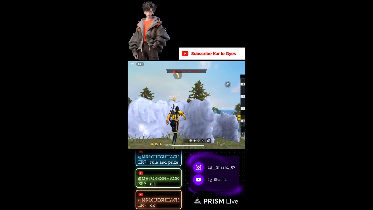 Live streaming of ig shashi Redeem code Giveaways