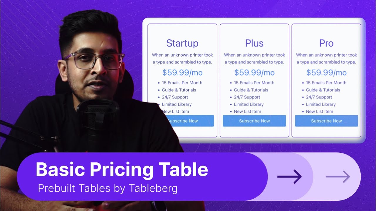 How to Add a 'Basic Pricing Table' in WordPress | Tableberg Plugin