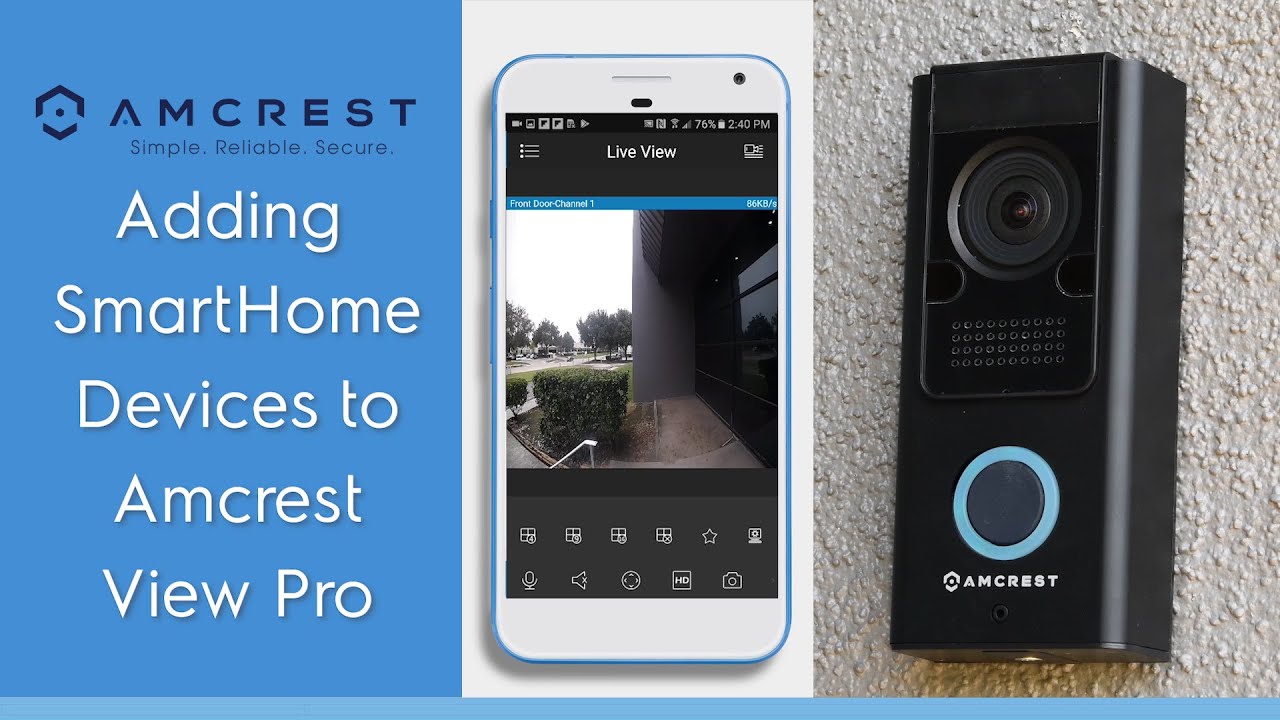 How to Load Amcrest Smart Home Devices into AmcrestView Pro App