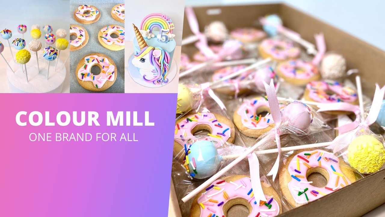 Colour mill one  brand for all | Easy cake pop tips and tricks | Royal icing consistency | Review