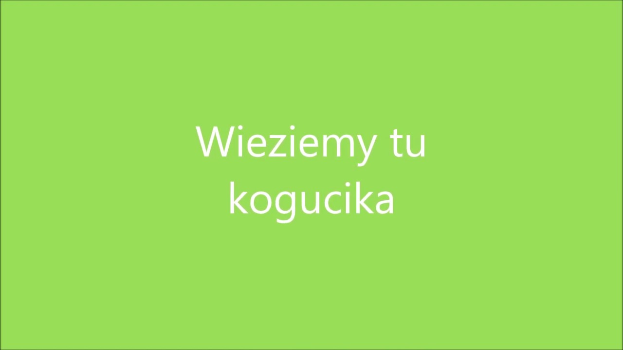 Wieziemy tu kogucika