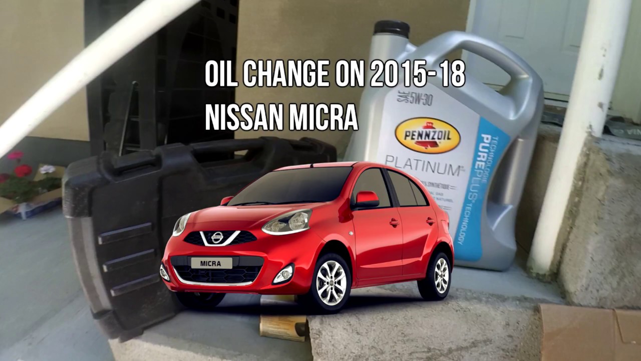 Oil Change for 2015-2018 Nissan Micra DIY. Easy!