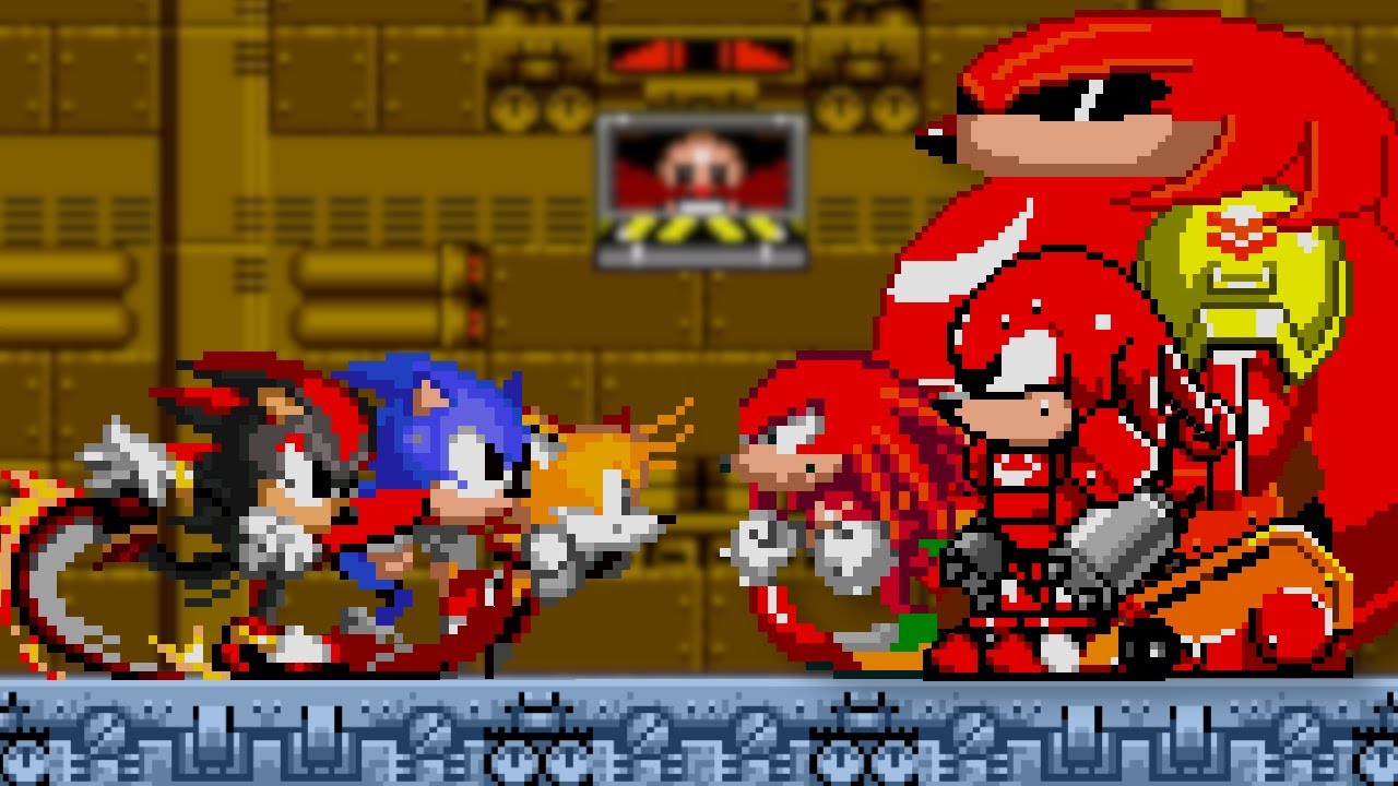 NEW Team Sonic 2 VS Evil Knuckles Team