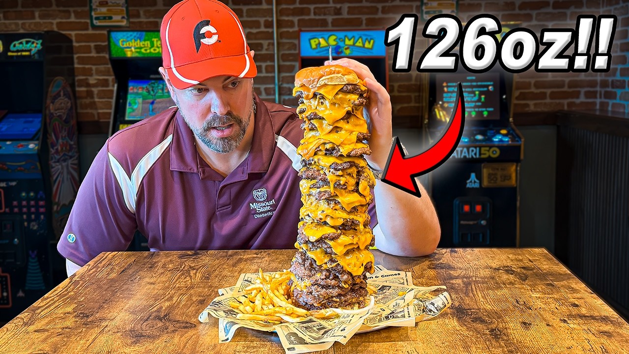 Spr&oacute;bowałem zjeść 32 CHEESEBURGERY, aby pobić rekord Atomic Kitchen w jedzeniu burger&oacute;w!!