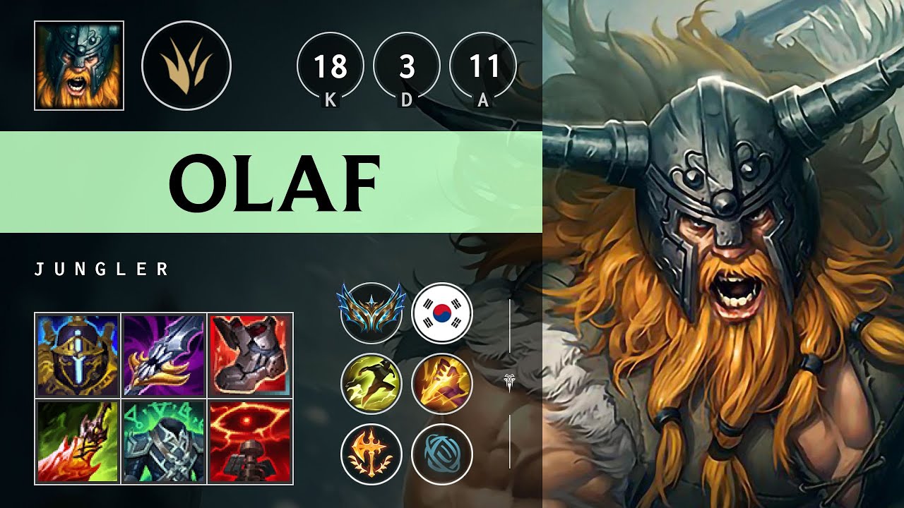 Olaf Jungle vs Rek'Sai - KR Challenger Patch 25.21