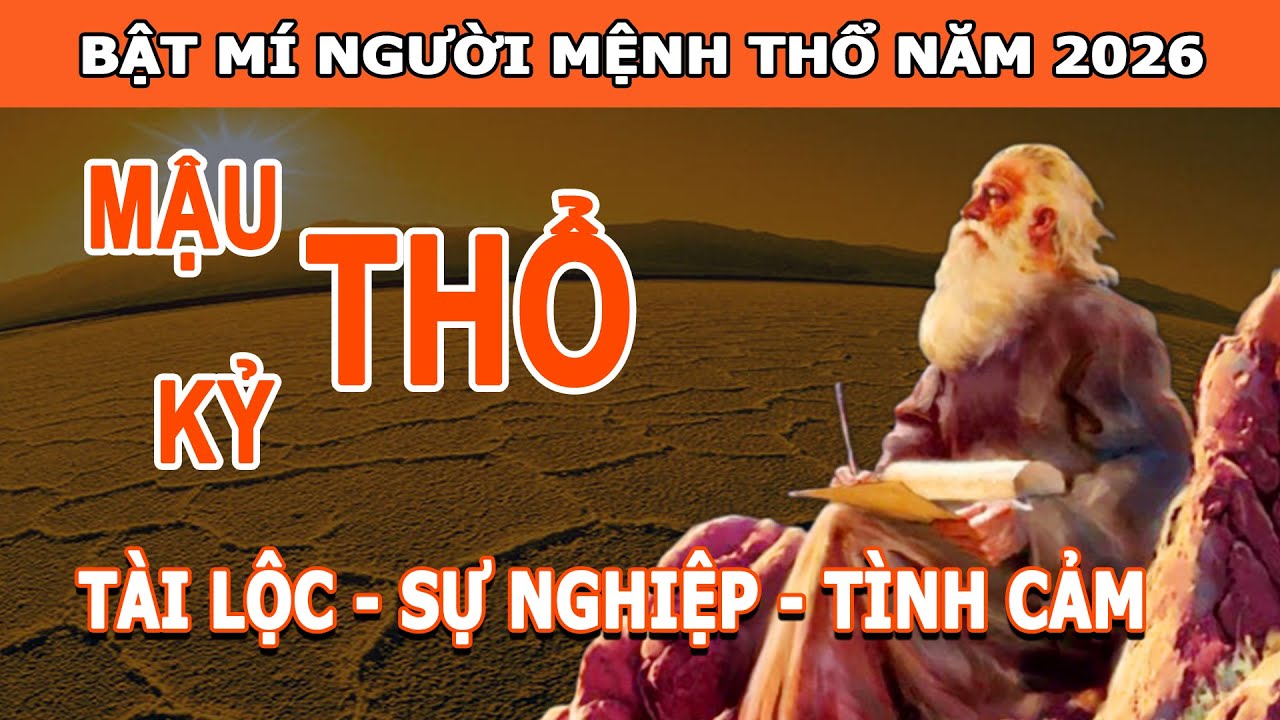 [2026] Bật Mí Bát Tự Mệnh Thổ TÀI LỘC, SỰ NGHIỆP, GIA ĐẠO Có Nhiều Chuyển Biến Lớn - Tử Vi Cổ Học