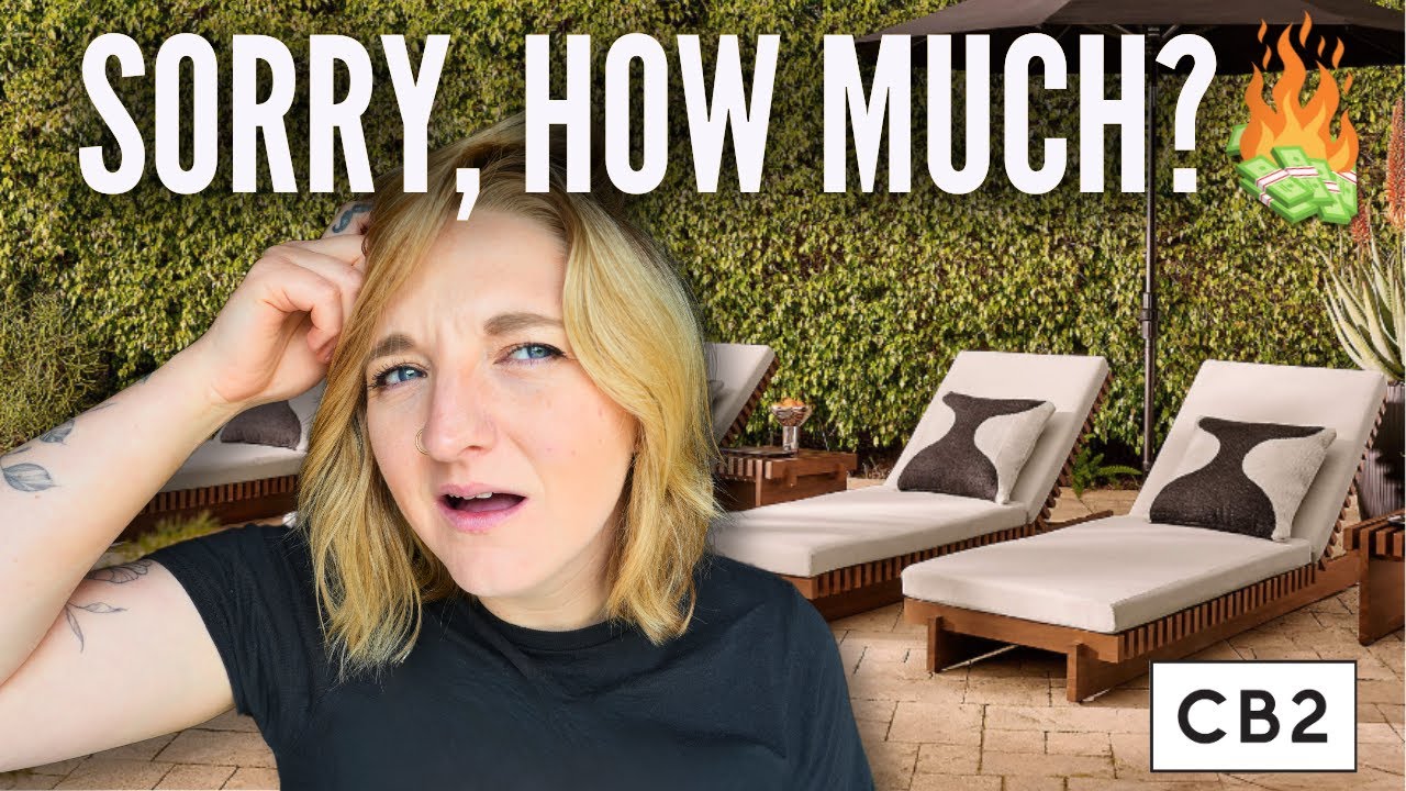 let’s dupe the $4000+ Outdoor Lounger from CB2! | CAN I MAKE IT FOR CHEAPER?!