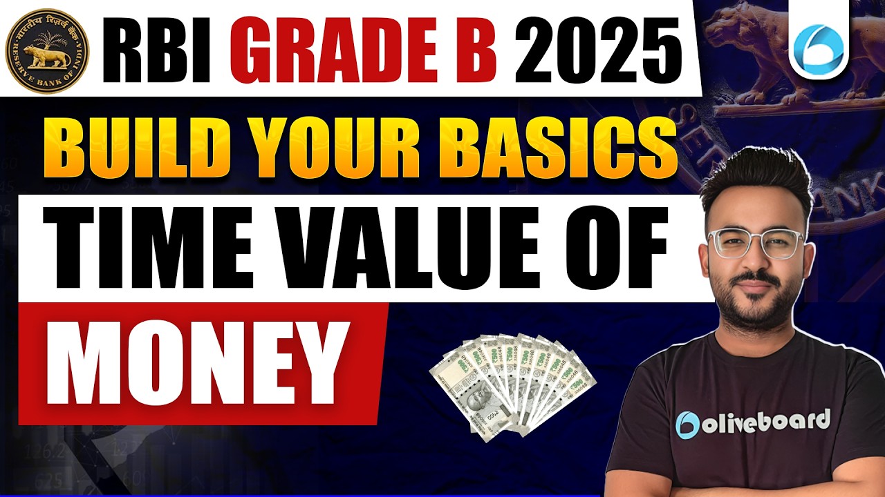 Time Value of Money | RBI Grade B 2026 | Build Your Basics