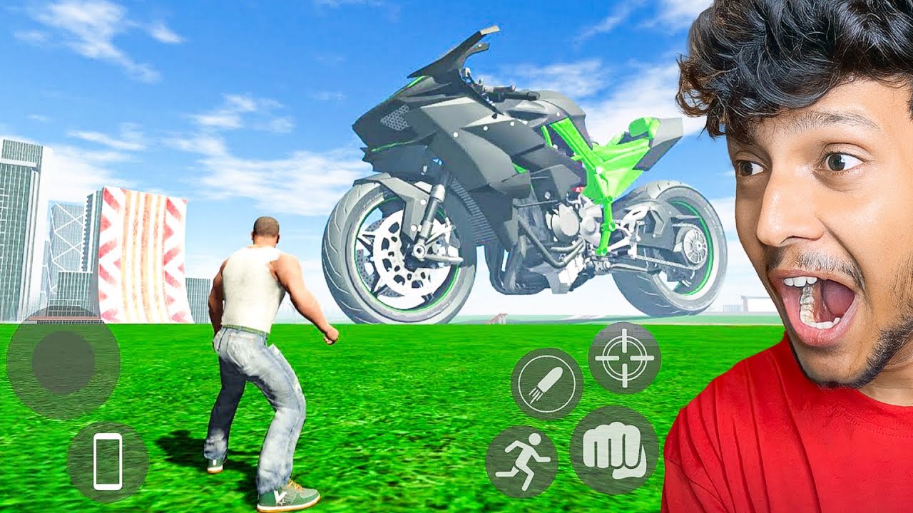 Playing INDIAN GTA V Mobile Game! Indian Bike Driving 3D