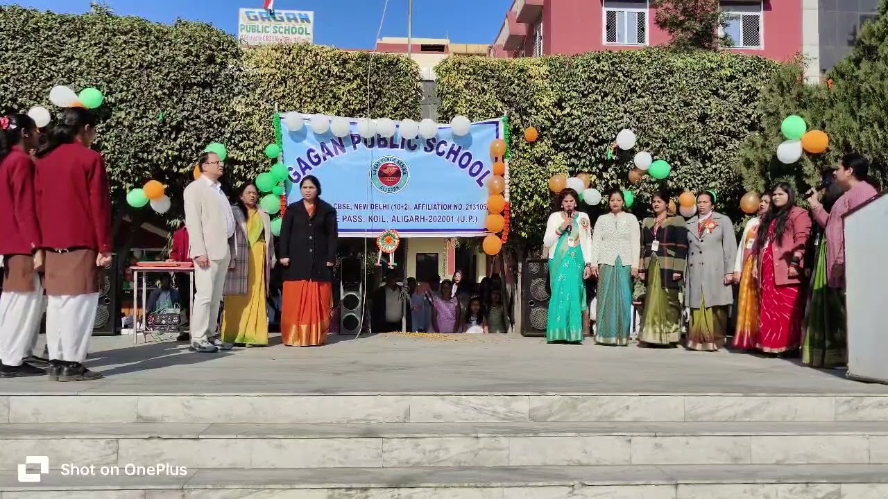 Flag Hoisting Ceremony | Republic Day Celebration 2025 | Gagan Public School, Agra Road