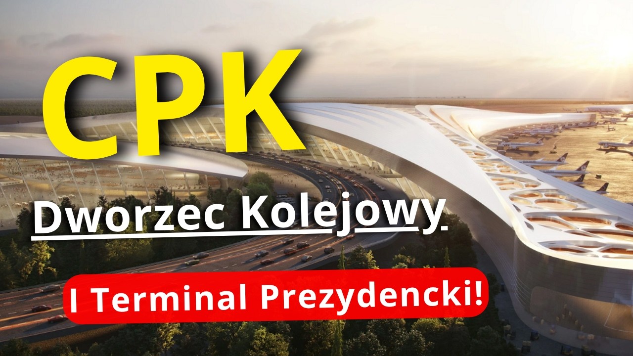 CPK - Jak Będzie Wyglądał Terminal Prezydencki (VIP) Nowego Lotniska? Tunel i Dworzec Kolejowy CPK!