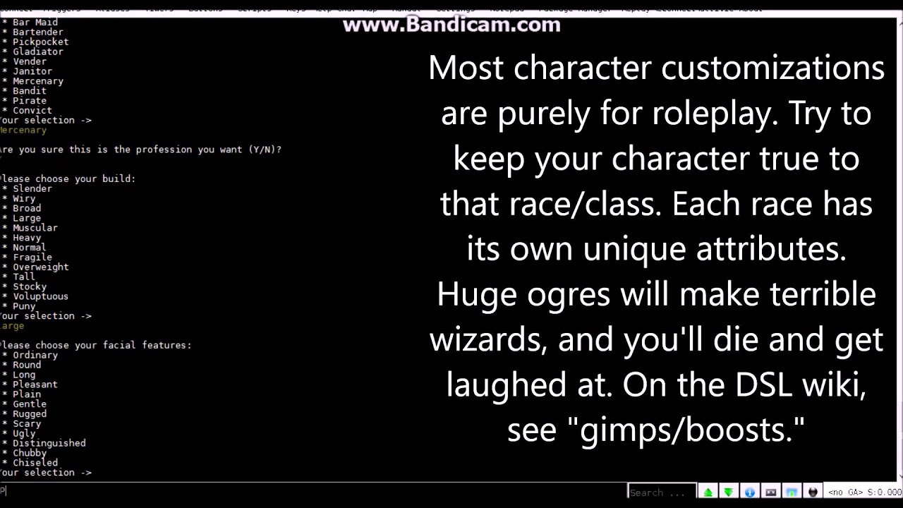 MUD/Text-Based Game Basics