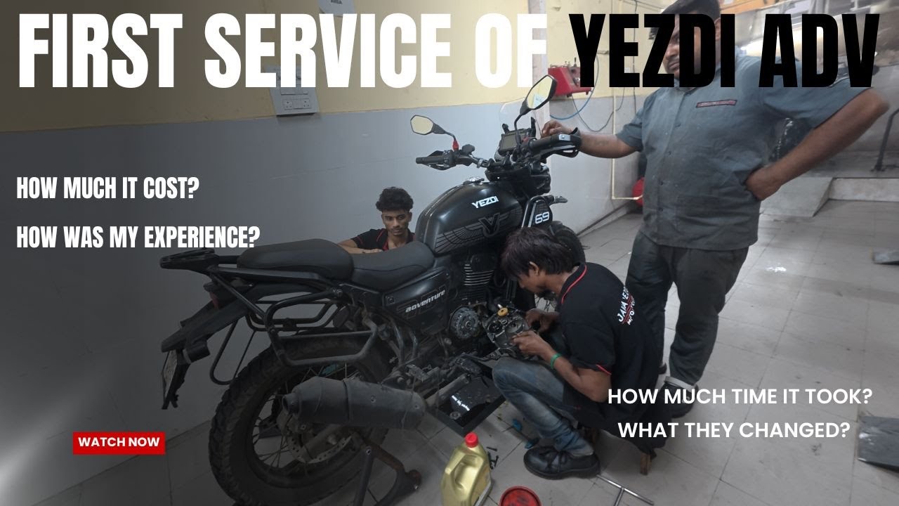 My First Service of Yezdi Adv 2025| Cost of Service ? What i changed?