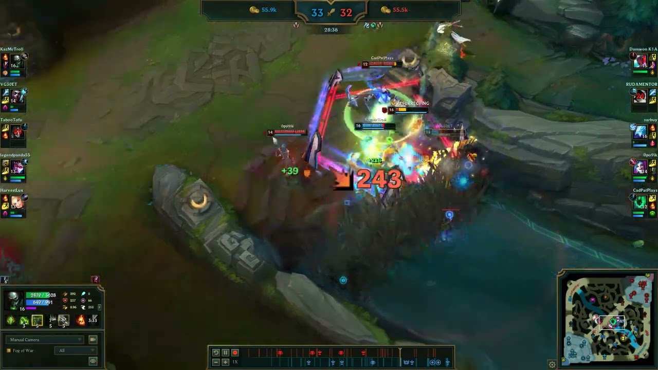 So Anivia egg can be Ulted to get my fear off, Urgot Gameplay Clips