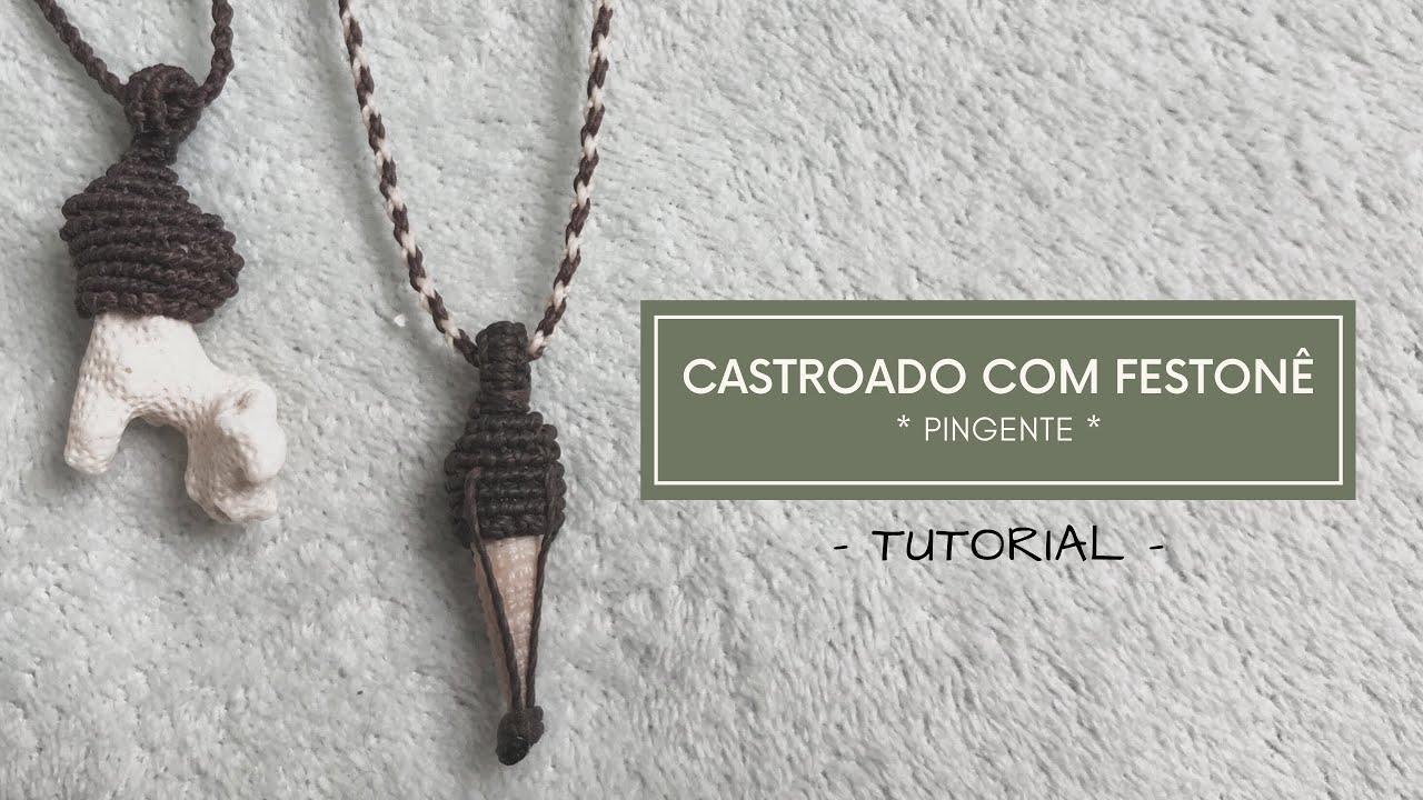 CASTROADO COM PONTO FESTONÊ PARA PEDRA OBELISCO #30 | VIAJARTE TUTORIAIS