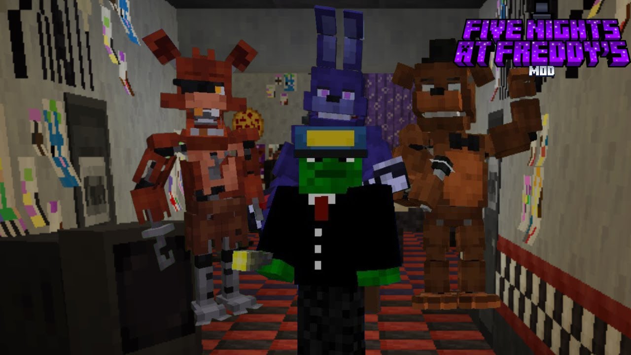Five Nights At Freddy's IN Minecraft (mod review)