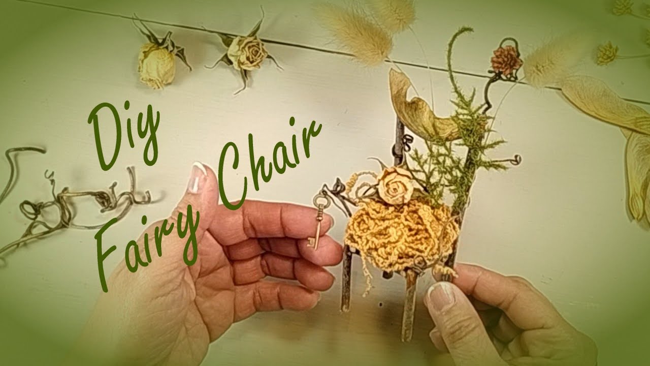 DIY How to make a Miniature Fairy Chair