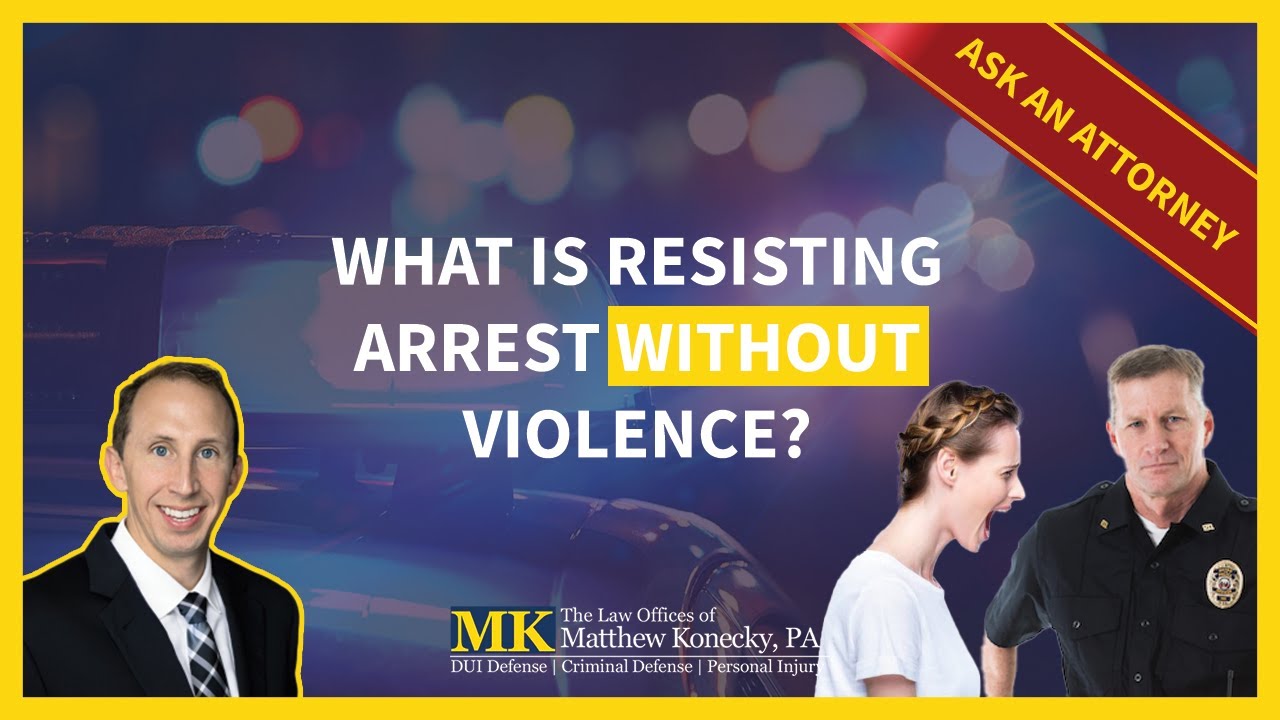 What is Resisting Arrest Without Violence in Florida?