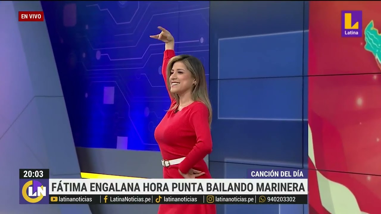 Fátima Aguilar se luce bailando marinera en vivo por fiestas patrias