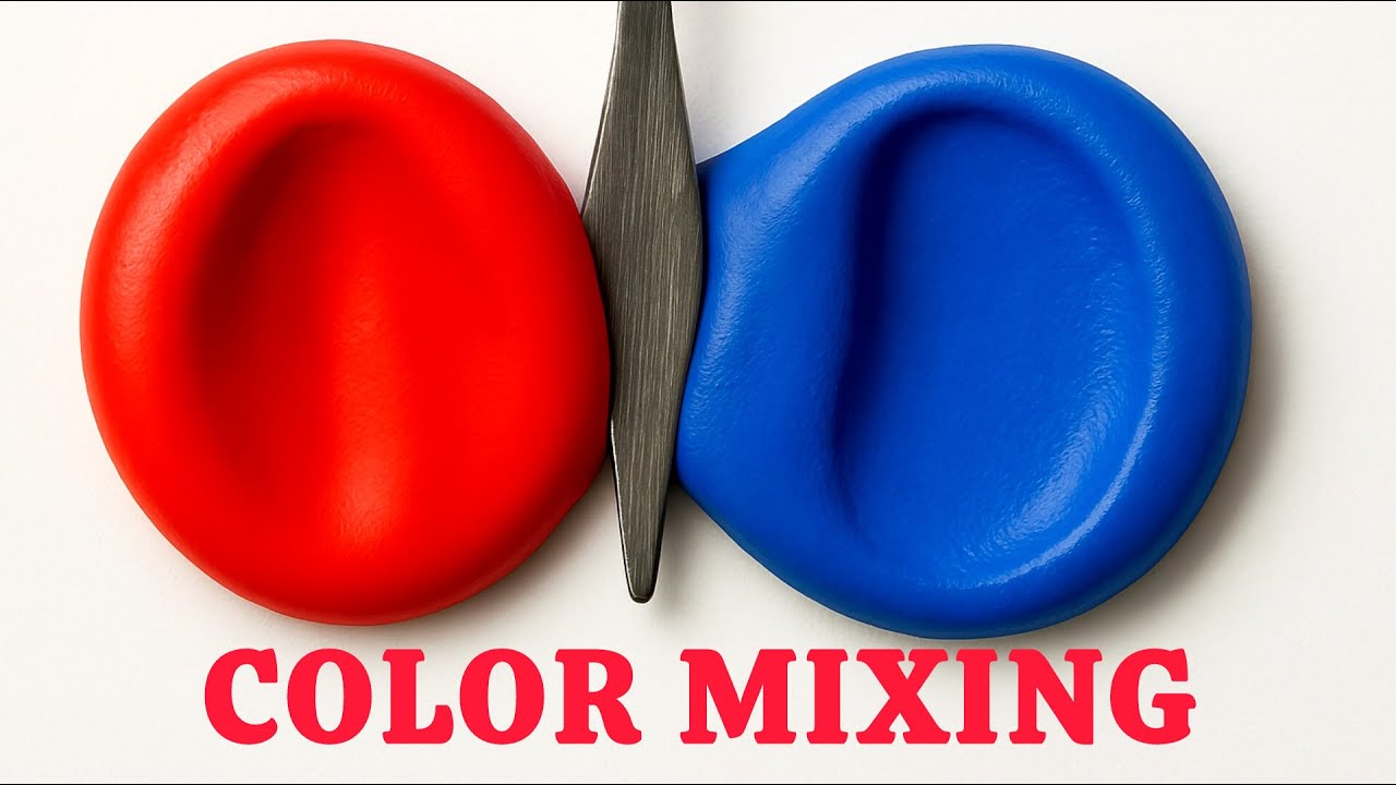 Guess the Final Color 🎨 Satisfying Pigment Mixing | Dough + Powder + Glitter ASMR Art|colormixing