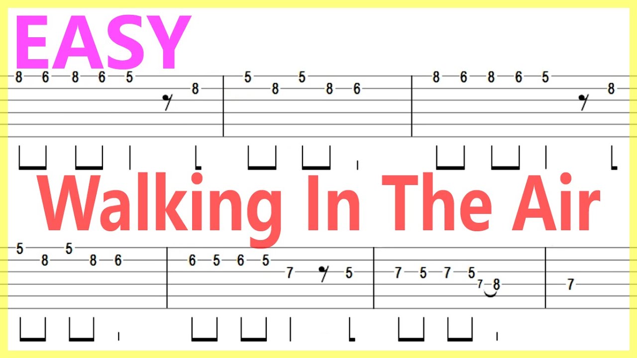 Nightwish - Walking In The Air Guitar Solo Tab+BackingTrack