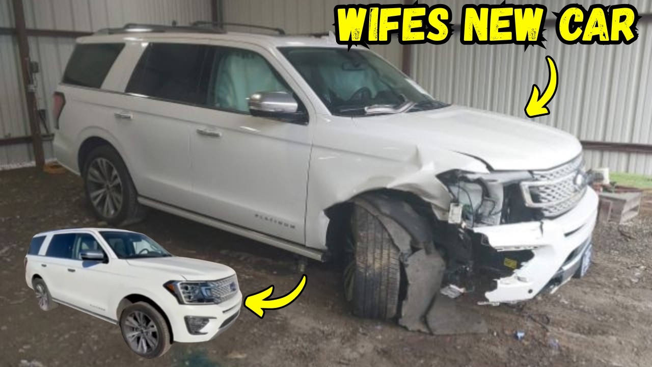 Иван восстановил разбитый Ford Expedition Platinum 2020 года для своей жены.