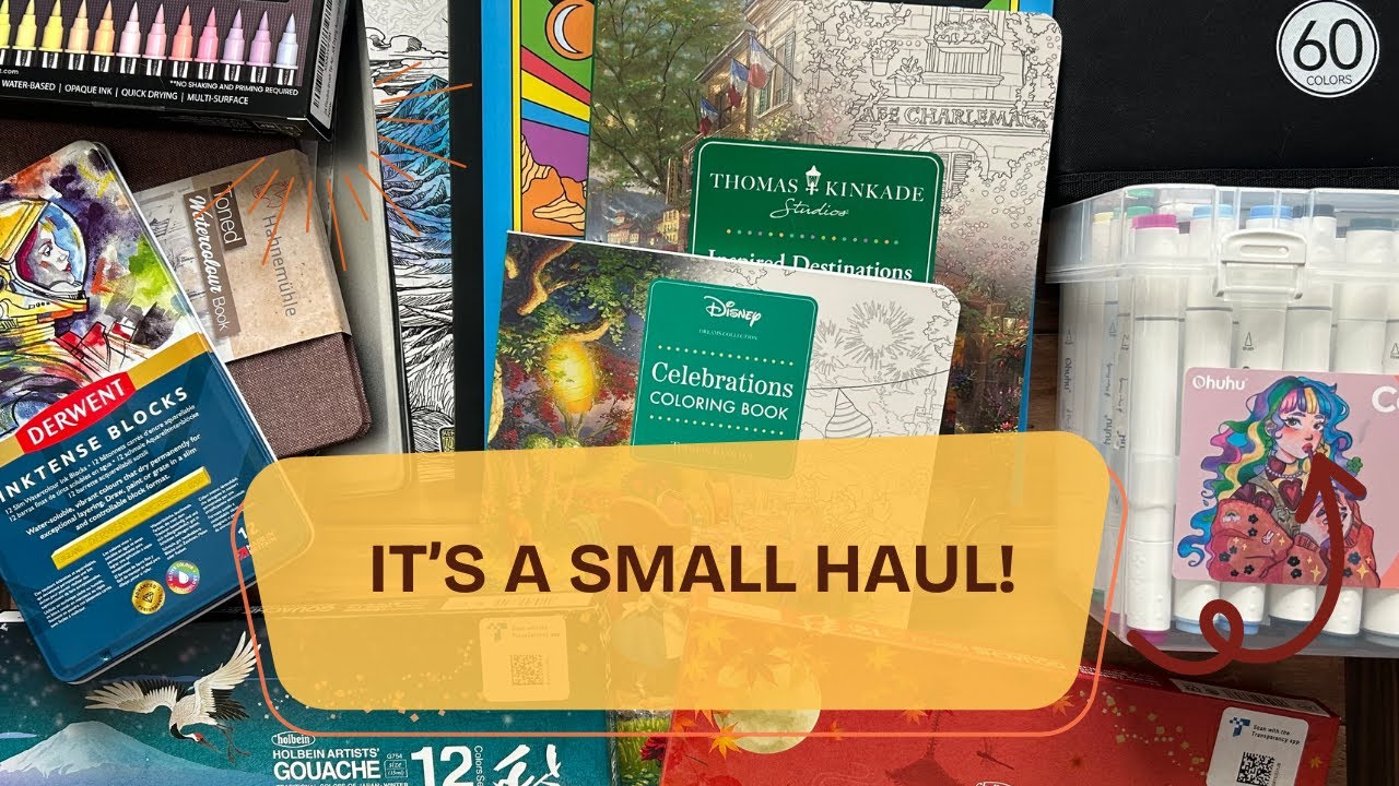 February 2025 Art, coloring book, and coloring supply haul!